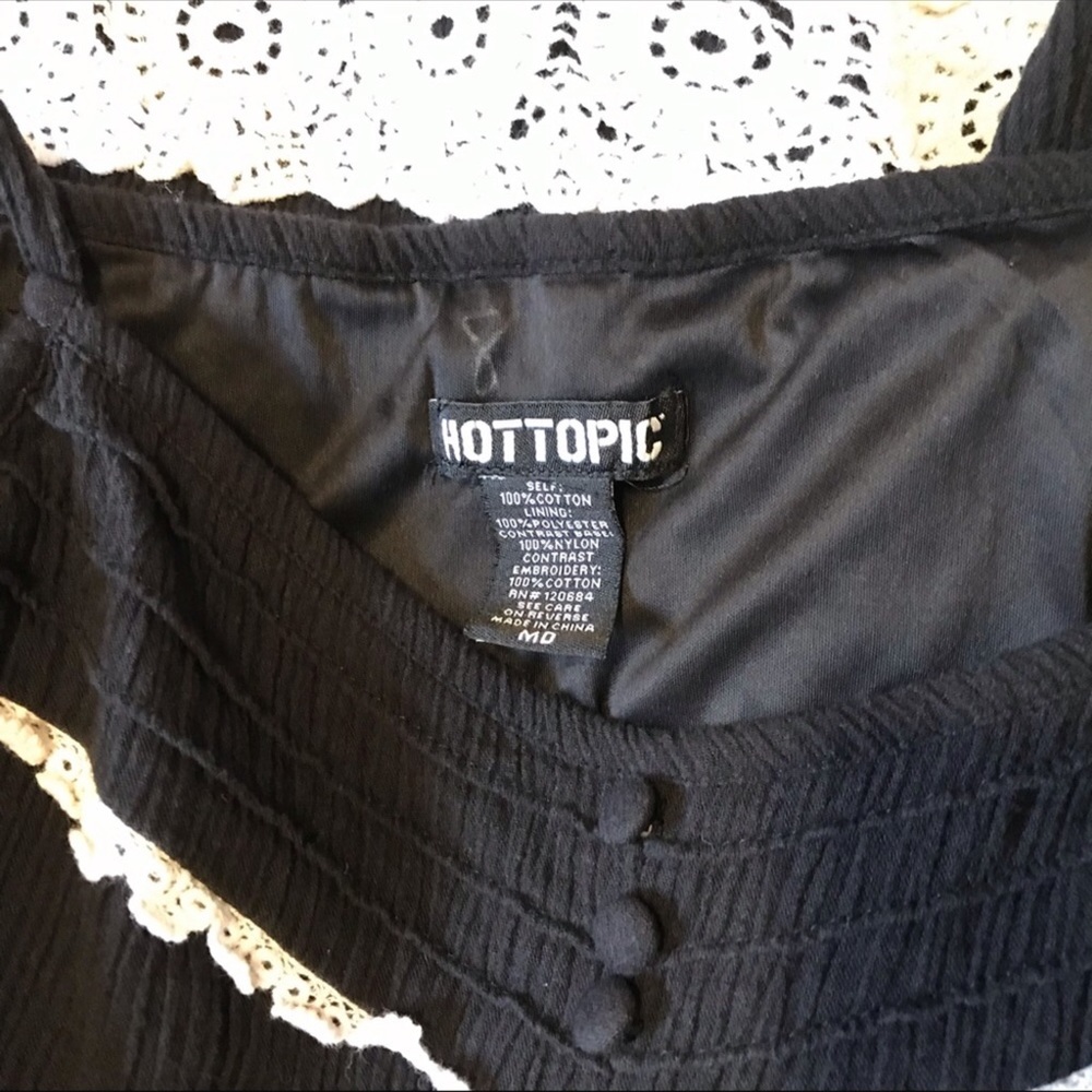 Hot Topic Black & White Lace Dress - Picture 7 of 7